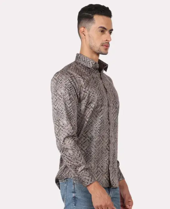 Monogram Geometric Print Shirt